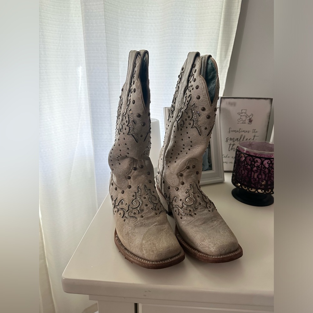 White Cowboy boots